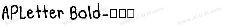 APLetter Bold字体转换